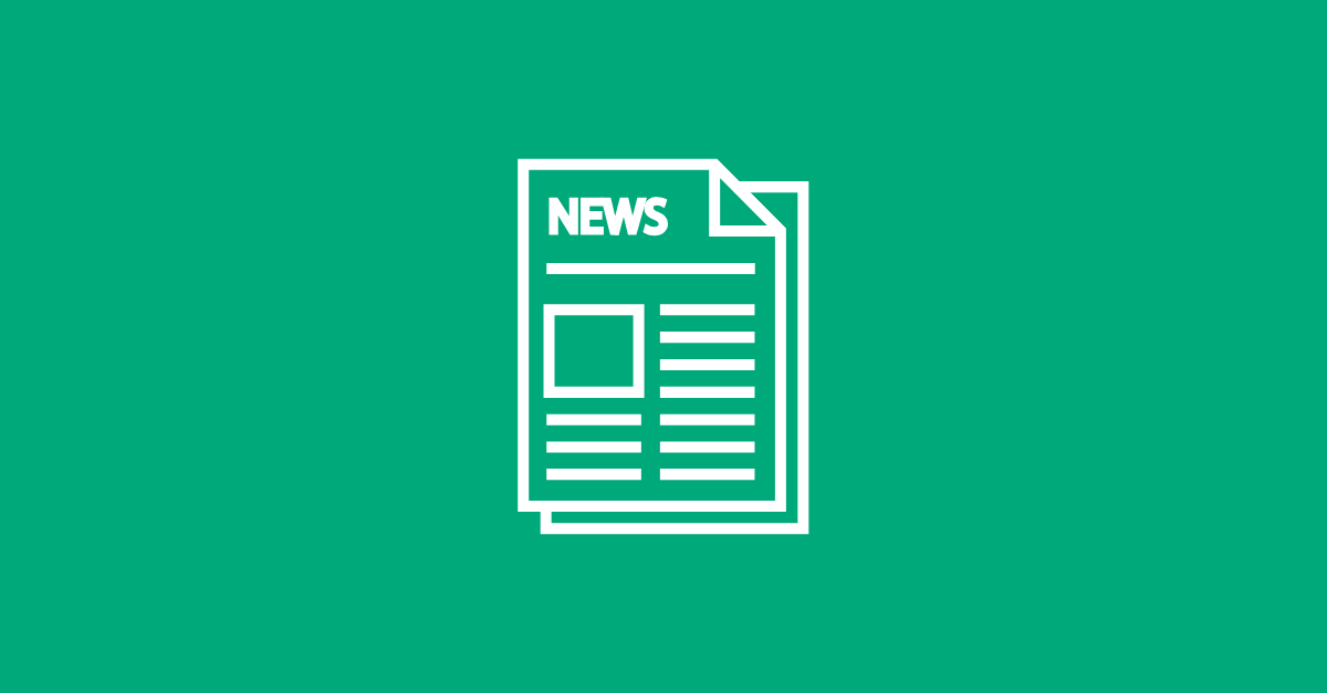 News icon on green backdrop - 1