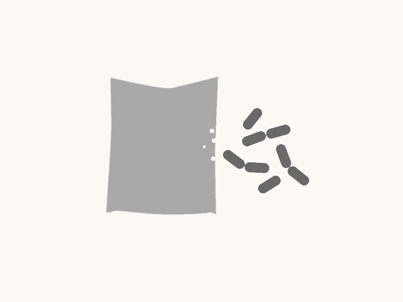 Ein Bakteriensymbol